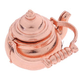 1/12 Scale Doll House Miniature Metal Ceramic Tea Doll House Furniture Miniature Dining Ware Toy Teapot Cup Plate