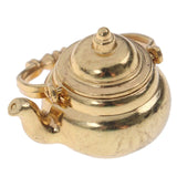 1/12 Scale Doll House Miniature Metal Ceramic Tea Doll House Furniture Miniature Dining Ware Toy Teapot Cup Plate