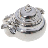 1/12 Scale Doll House Miniature Metal Ceramic Tea Doll House Furniture Miniature Dining Ware Toy Teapot Cup Plate