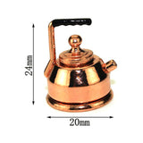 1/12 Scale Doll House Miniature Metal Ceramic Tea Doll House Furniture Miniature Dining Ware Toy Teapot Cup Plate